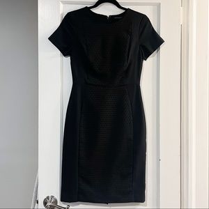 BANANA REPUBLIC Polka Dot Short Sleeve Black Size 0